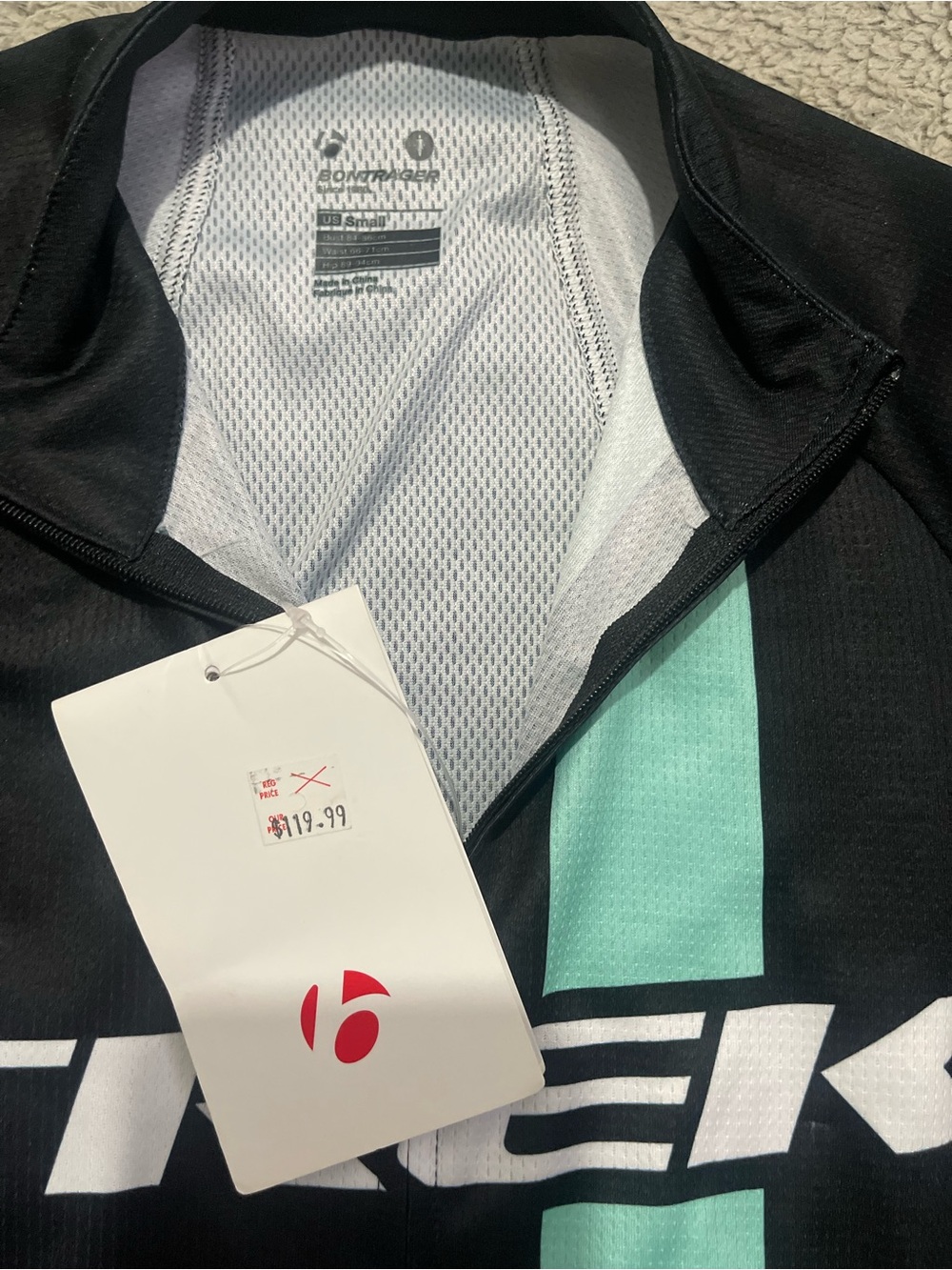 Bontrager Men's Black & Mint Lightweight Cycling Jacket